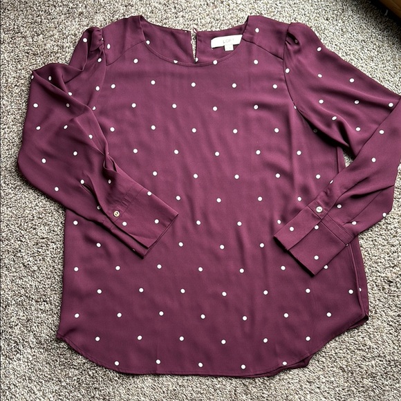 LOFT Tops - Loft Blouse Plum